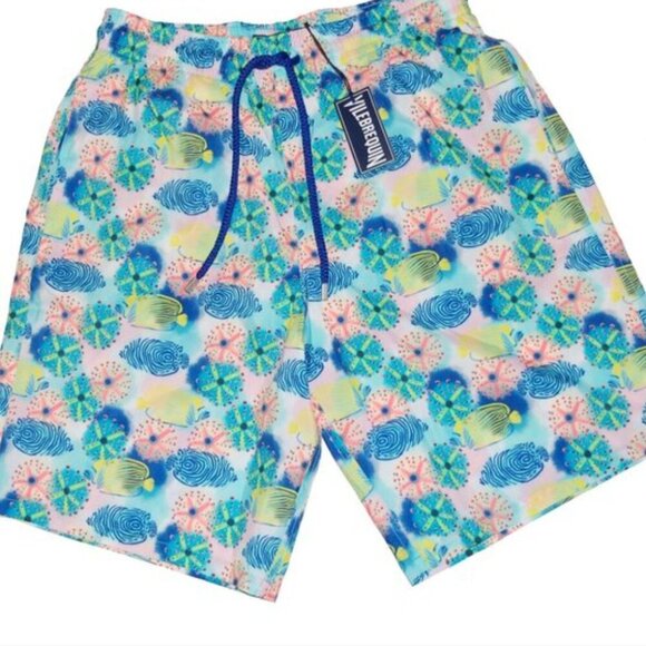 Vilebrequin Okohina Reef Paradise Sea Urchin Fish Print Swim Trunks NWT - Picture 5 of 6